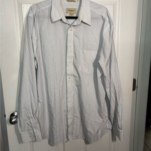 Eddie Bauer Men's Striped‎ Dress Shirt